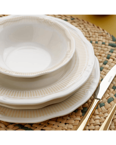 Serviz dəsti Schafer Nostalgia Dinnerware 24 parça Krem 8699131799161