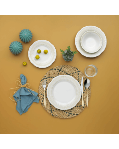 Serviz dəsti Schafer Nostalgia Dinnerware 24 parça Krem 8699131799161