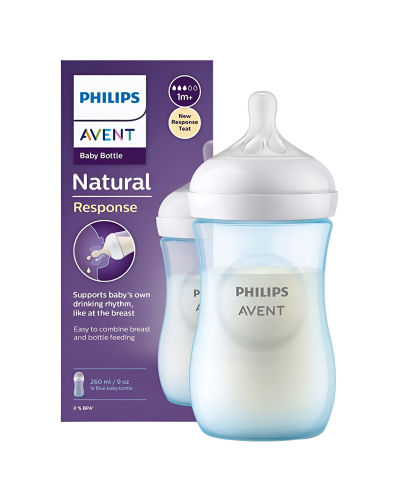 Qidalandırıcı  Avent Natural Mavi 8000003766813 ( 260 ml)