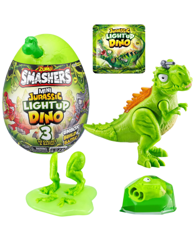 Oyuncaq Zuru S001 Smashers Mini Jurassic Light Up Dino 193052051363