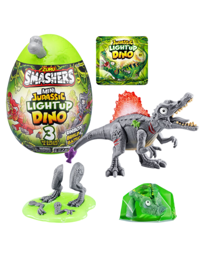 Oyuncaq Zuru S001 Smashers Mini Jurassic Light Up Dino 193052051363