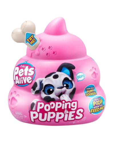 Oyuncaq Zuru S001 Pets Alive Pooping Puppies Series 1 Interactive Plush 193052050311