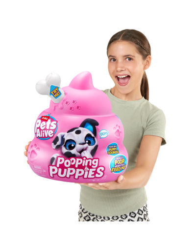 Oyuncaq Zuru S001 Pets Alive Pooping Puppies Series 1 Interactive Plush 193052050311