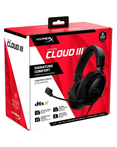Qulaqlıq HyperX Cloud III Wireless Gaming Black 77Z45AA