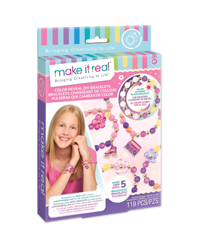Yaradıcılıq dəsti  Make It Real Color Reveal DIY Bracelets 1217MR / 695929012175