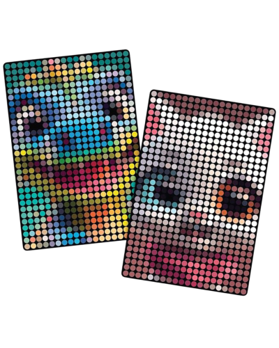 İnteraktiv nöqtə sənəti  Make it Real Stamp Reveal 2 PK (Cool Cat & Smily Dino) 1472MR / 695929014728