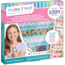 Yaradıcılıq dəsti Make it Real Say Yes! Alphabet Bead Bracelet Kit 1742MR / 695929017422