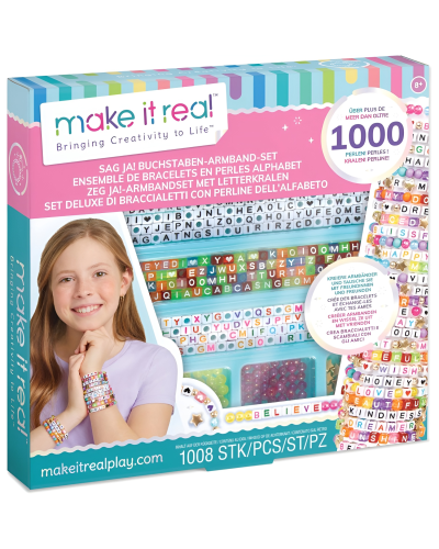 Yaradıcılıq dəsti Make it Real Say Yes! Alphabet Bead Bracelet Kit 1742MR / 695929017422