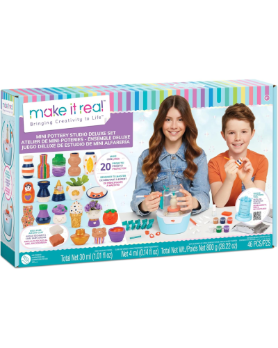 Yaradıcılıq dəsti Make it Real Mini Pottery Wheel Deluxe Set 1830MR / 695929018306