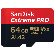 MicroSDXC SanDisk 64 GB Extreme Pro with Adapter SDSQXCU-064G-GN6MA