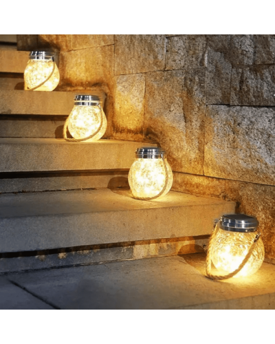Smart Solar Hanging Lights Glass SLRT-007
