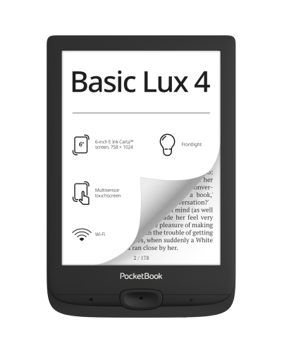 Elektron kitab Pocketbook E-Reader 618 Basic Lux 4 Black