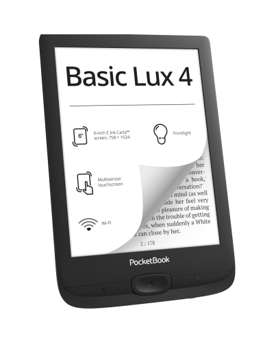 Elektron kitab Pocketbook E-Reader 618 Basic Lux 4 Black