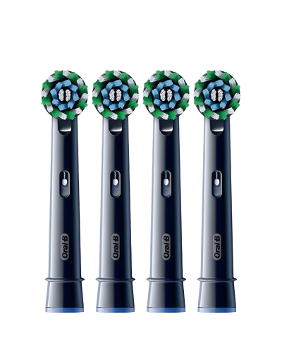 Elektrikli diş fırçası başlığı Oral-B EB50BRX 4CT CrossAction Qara