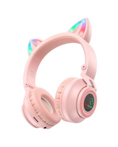 Qulaqlıq Borofone BO18 Cat Ear Pink