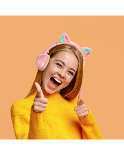 Qulaqlıq Borofone BO18 Cat Ear Pink