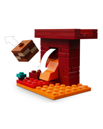 LEGO Constructor Minecraft The Nether Lava Battle Set 21266 / 5702017815404