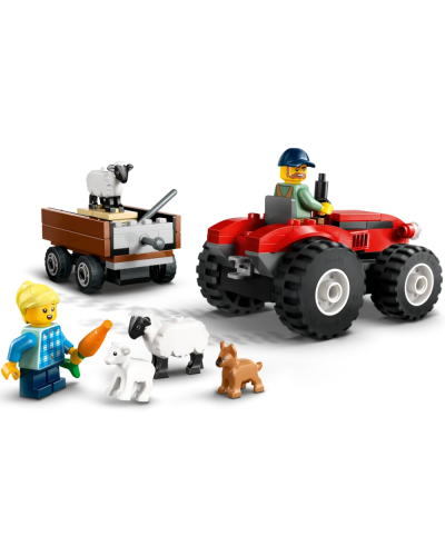 LEGO Constructor City Red Farm Tractor With Trailer and Sheep 60461 / 5702017812618