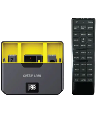 Blogger Microphone Green Lion with Remote Control Lightning Black