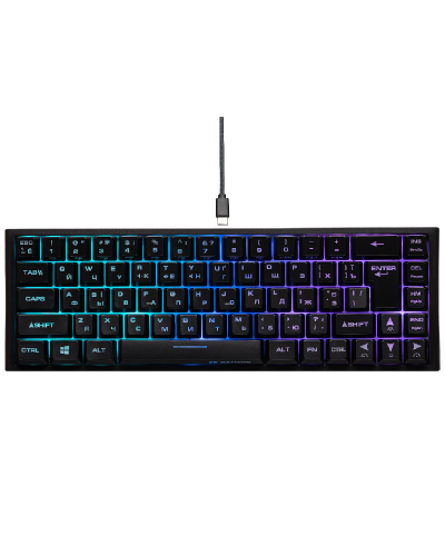 Gaming Keyboard 2E KG350 RGB 68 key Black / KG350UBK