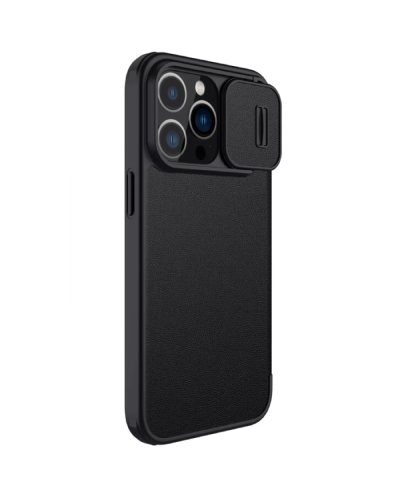 Qoruyucu örtük Nillkin iPhone 13 Pro Max Qin Pro Leather Black 5587