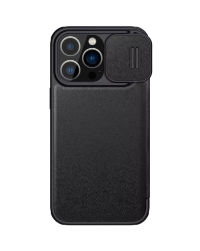 Qoruyucu örtük Nillkin iPhone 13 Pro Max Qin Pro Leather Black 5587