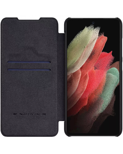 Qoruyucu örtük Nillkin Samsung S22 Qin Pro Leather Black 5502