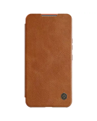 Qoruyucu örtük Nillkin Samsung S22 Qin Pro Leather Brown 5519