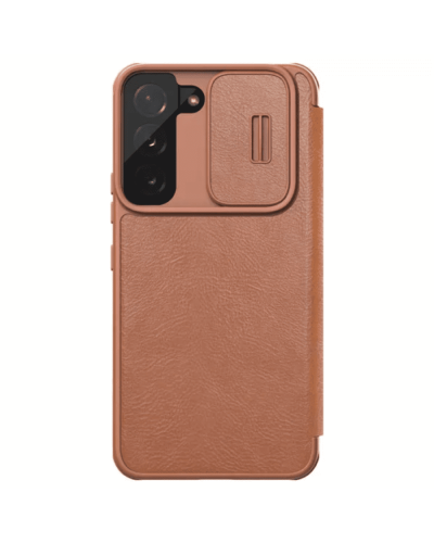 Qoruyucu örtük Nillkin Samsung S22 Qin Pro Leather Brown 5519