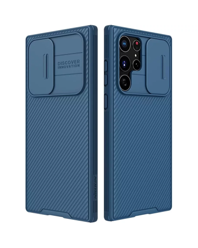 Qoruyucu örtük Nillkin Samsung S22 Ultra CamShield Blue 5335