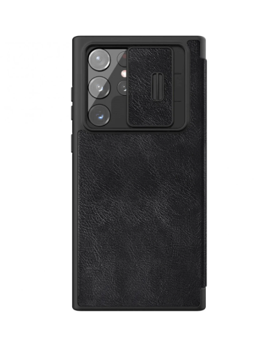 Qoruyucu örtük Nillkin Samsung S22 Ultra Qin Pro Leather Black 5564