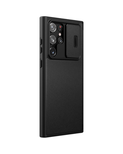 Qoruyucu örtük Nillkin Samsung S22 Ultra Qin Pro Leather Black 5564
