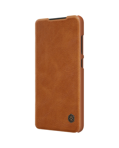Qoruyucu örtük Nillkin Samsung S22 Ultra Qin Pro Leather Brown 5571