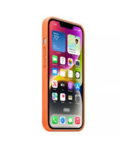 Qoruyucu örtük iPhone 14 Plus Leather With MagSafe-Orange MPPF3ZM/A