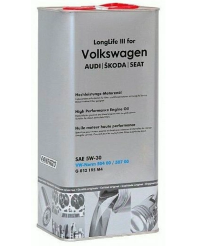 Mühərrik yağı Fanfaro 6719 SN for VW, Audi/Skoda/Seat SW-30 5L Metal