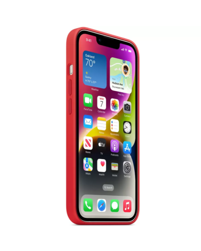 Qoruyucu örtük iPhone 14 Plus Silicone With MagSafe (Product) Red MPT63ZM/A