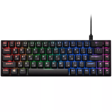 Gaming Keyboard  2E KG370 RGB 68 Key Gateron Blue Switch Black