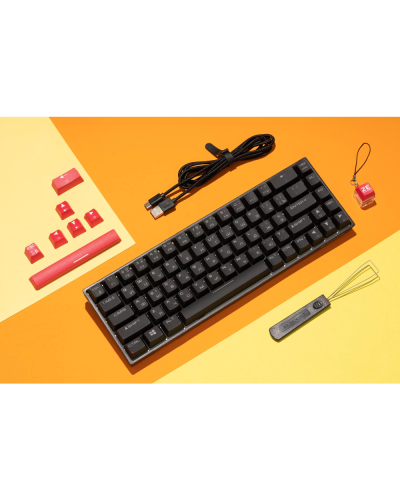 Gaming Keyboard  2E KG370 RGB 68 Key Gateron Blue Switch Black