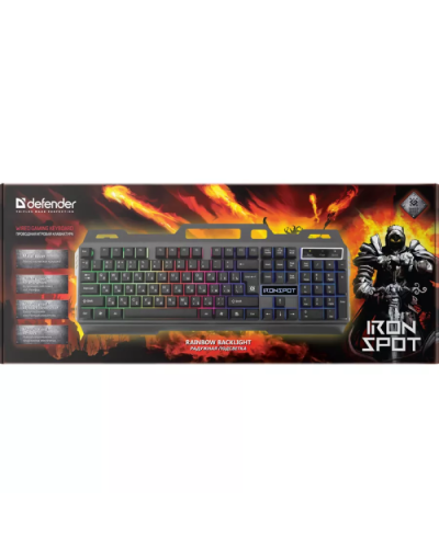 Gaming Keyboard Defender Ironspot GK-320L Wired 45320