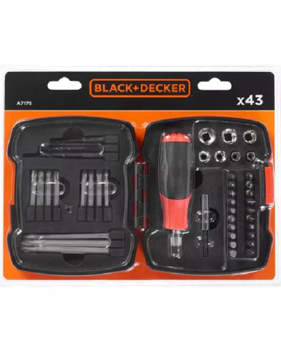 Vintburan dəsti Black&Decker A7175-XJ / 43 PCS