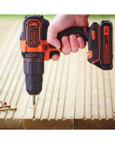 Drel-şurup bağlayan Black&Decker  BDCHD18KB-QW CASE (2X1.5)