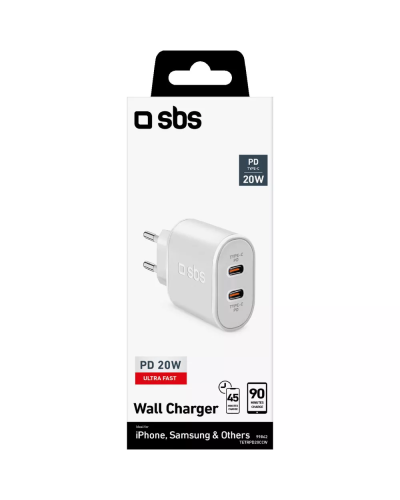 SBS Charger 20W Type-C TETRPD20CCW