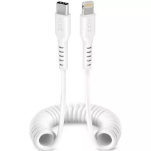 Cable SBS Type-C to Lightning MFI Spiral Cable 1M White / TECABLELIGTCSW