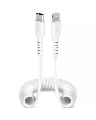 Cable SBS Type-C to Lightning MFI Spiral Cable 1M White / TECABLELIGTCSW