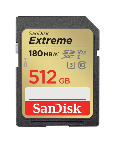 SD Card Sandisk 512GB Extreme SDXC
