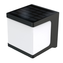 Smart solar portable wall lights - cube black SLRT-0123
