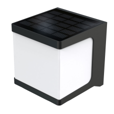 Smart solar portable wall lights - cube black SLRT-0123