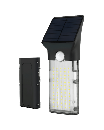 Smart solar portable wall lights - handy black SLRT-0225