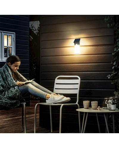 Smart solar portable wall lights - handy black SLRT-0225