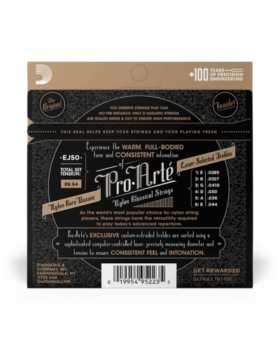 D-Addario Pro-Arte Nylon EJ50 Hard Tension
